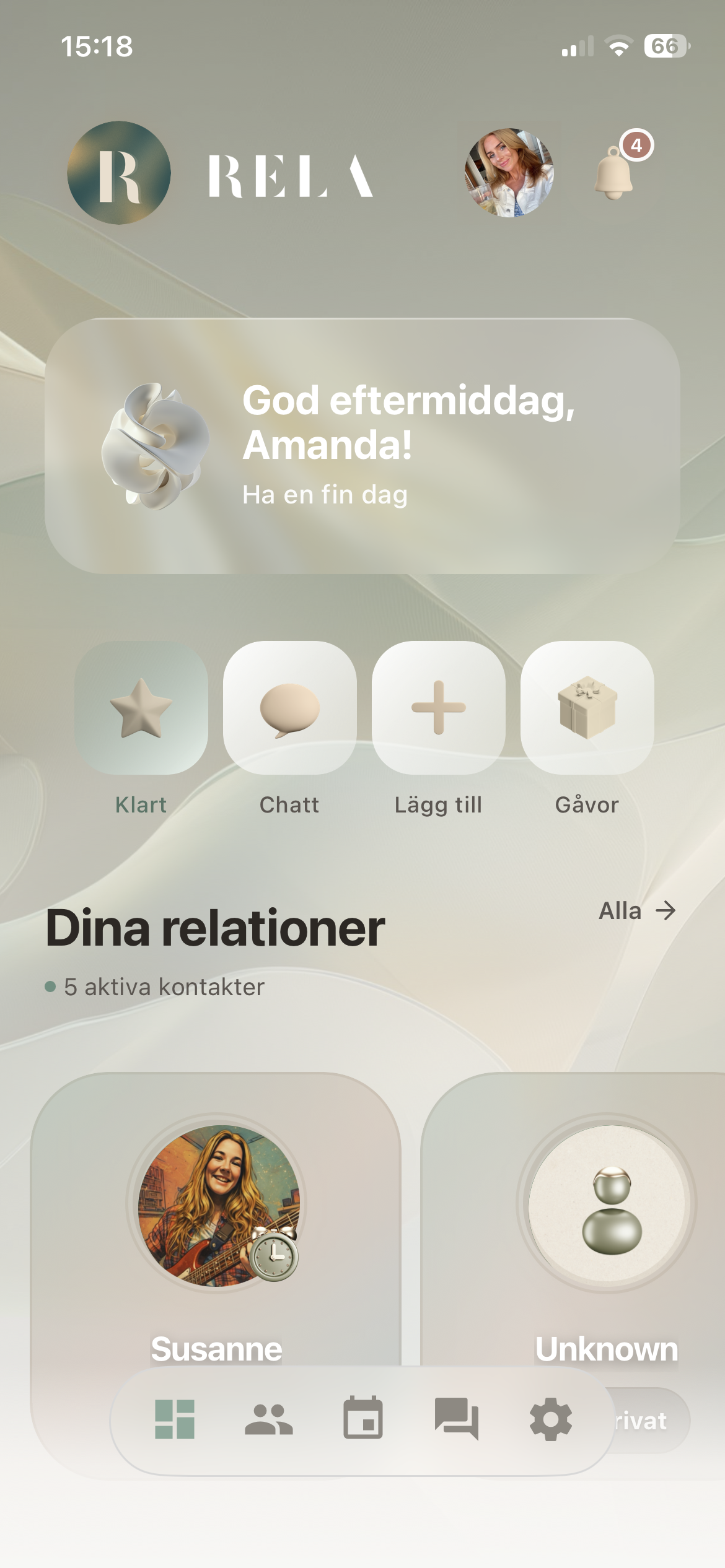 Samlad kontrollpanel